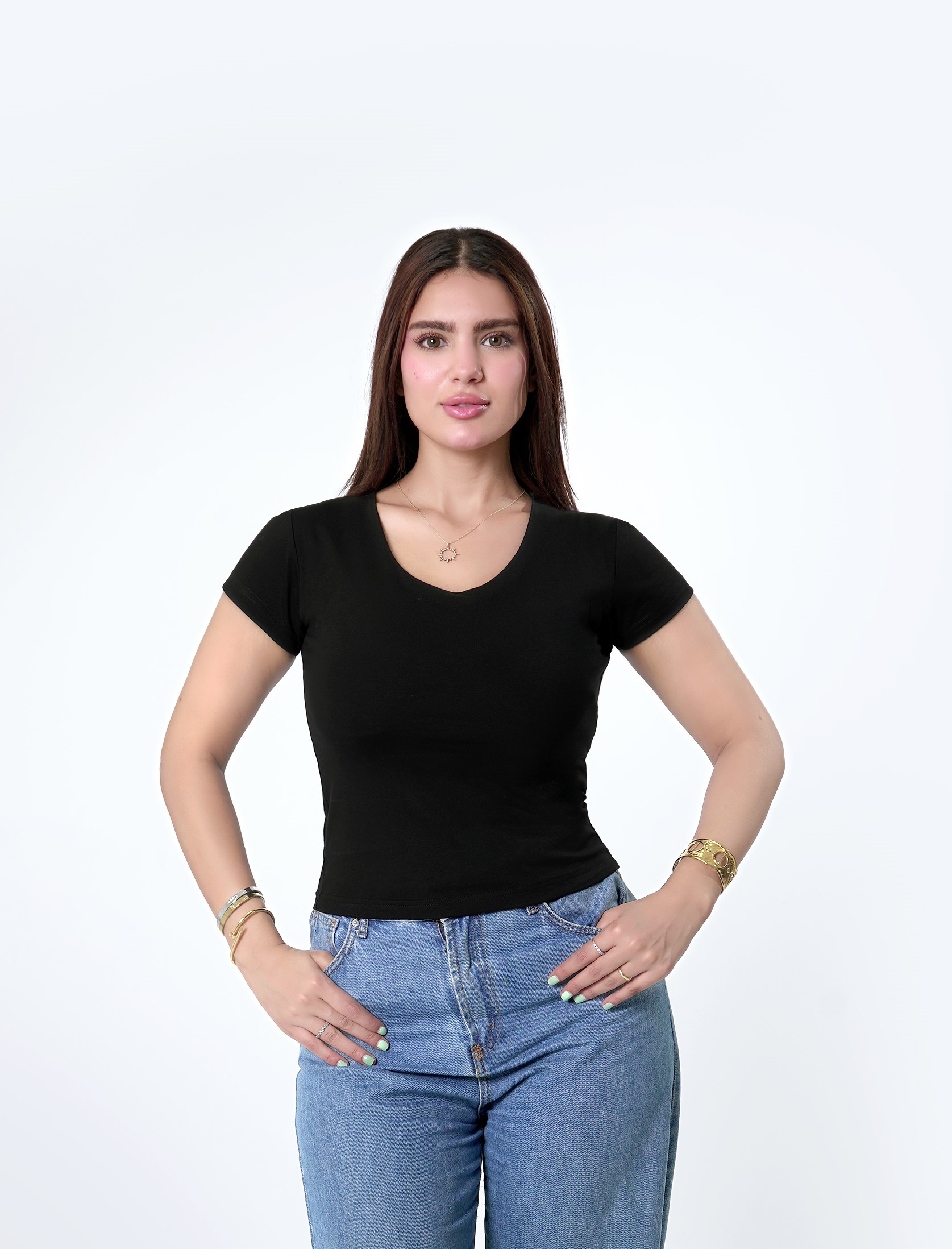 COTTON WIDE NECK SHORT SLEEVE