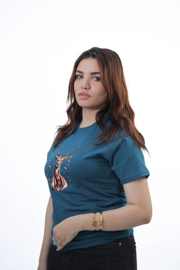 ⁦PETROLEUM T-SHIRT DEER⁩ - الصورة ⁦2⁩