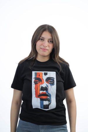 BLACK T-SHIRT FACE