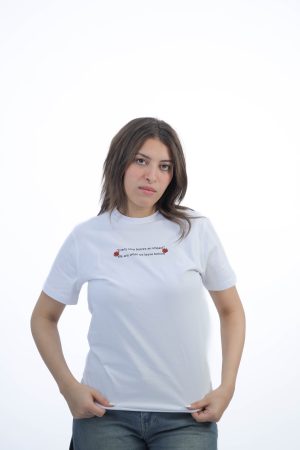 WHITE T-SHIRT EVERY STEP