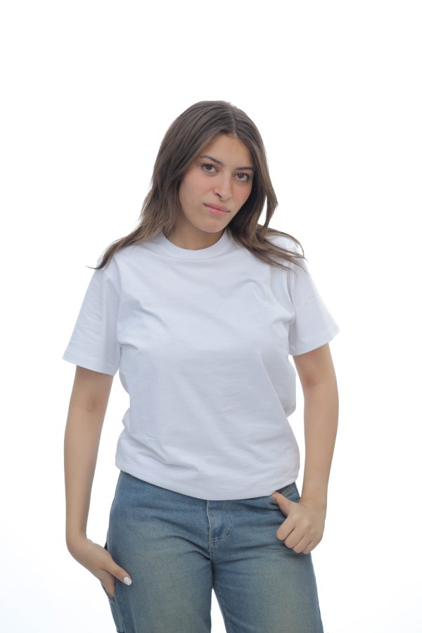 WOMEN'S BASIC WHITE T-SHIRT