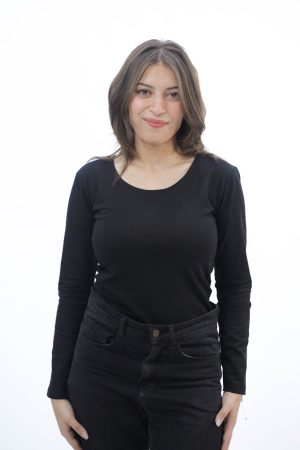 WIDE NECK LONG SLEEVE ( BLACK )